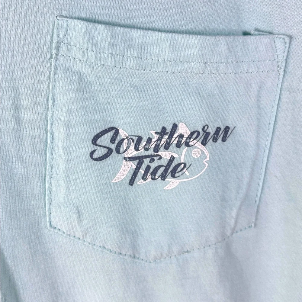 Southern Tide Men's LS Letterpress SJ Puller Shirt Hoodie XL - Picture 3 of 6